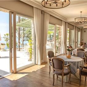 11 bedroom seafront villa with infinity pool near Budvar, sleeps 22